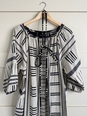 Ace & Jig Heather Dress - reversible Connection textile - L